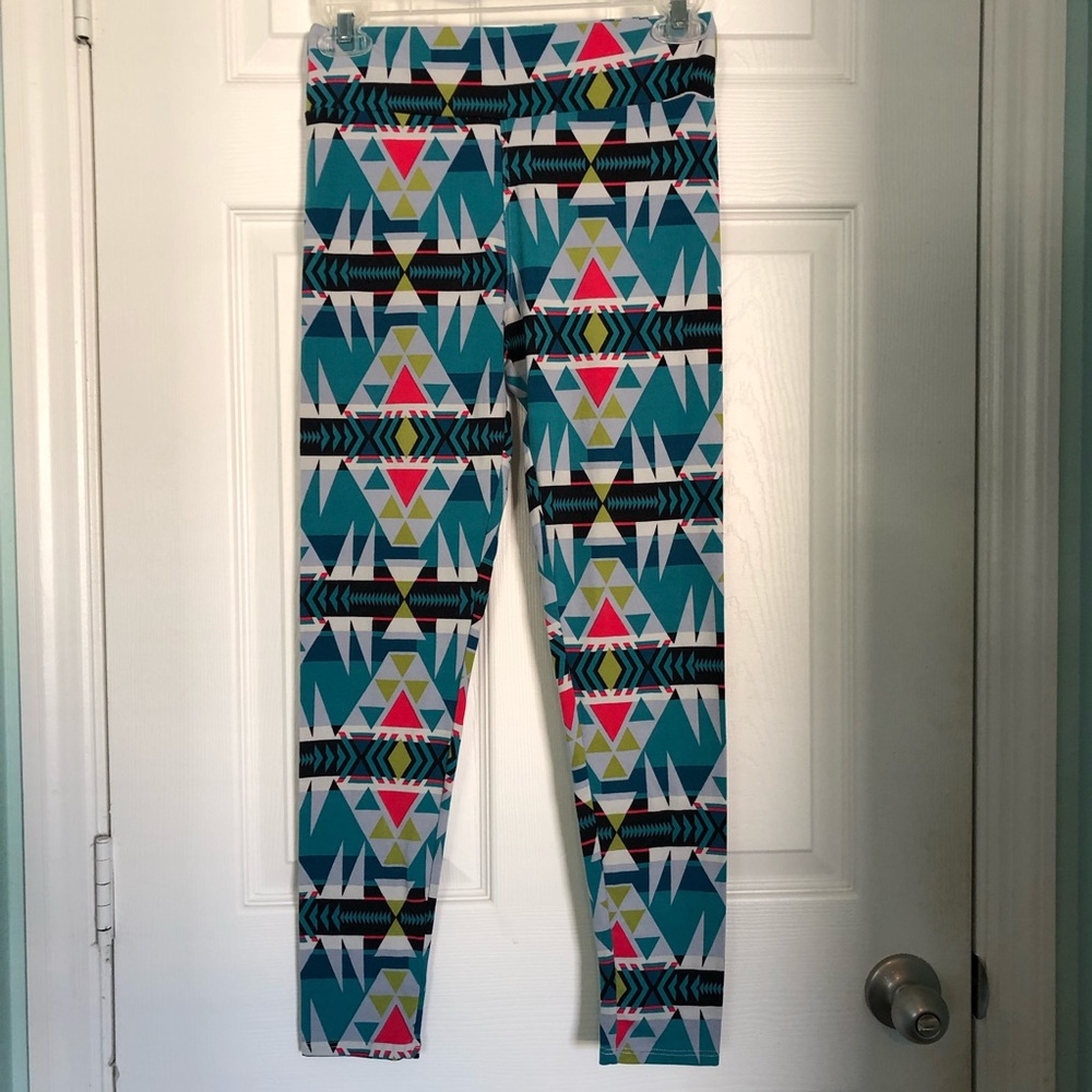 LuLaRoe OS leggings geo print